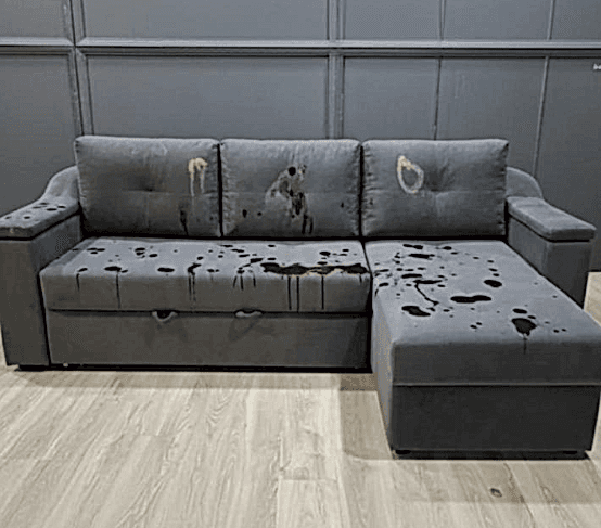 Чистка углового дивана