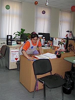 уборка служебного помещения